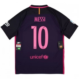 Barcelona Messi 10 2016-17 Retro Precz Koszulki Piłkarskie Krótki Rękaw