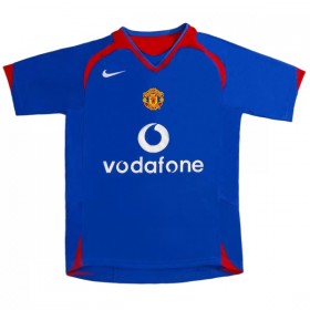 Manchester United 2005-06 Retro Precz Koszulki Piłkarskie Krótki Rękaw