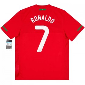 Portugalia Ronaldo 7 2010 Retro Główna Koszulki Piłkarskie Krótki Rękaw