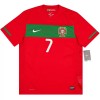Portugalia Ronaldo 7 2010 Retro Główna Koszulki Piłkarskie Krótki Rękaw