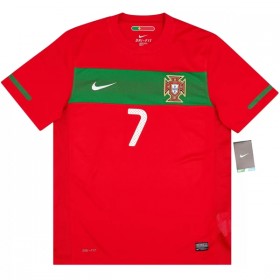 Portugalia Ronaldo 7 2010 Retro Główna Koszulki Piłkarskie Krótki Rękaw