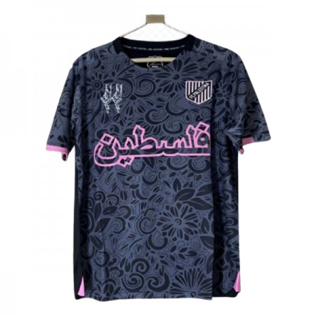 FC Palestina X Farrah Azam Koszulki Piłkarskie 2025-26 Czarny Krótki Rękaw FC Palestina X Farrah Azam Koszulki Piłkarskie 2025-26 Czarny Krótki Rękaw