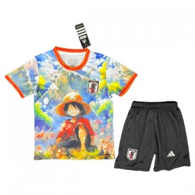 Japonia x OnePiece Dziecięca Koszulki Piłkarskie 2025 Krótki Rękaw (+ Krótkie spodenki)