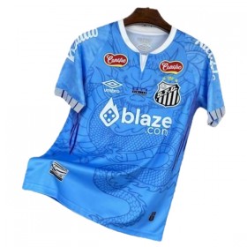 Santos FC Dragon Koszulki Piłkarskie 2025-26 Niebieski Krótki Rękaw