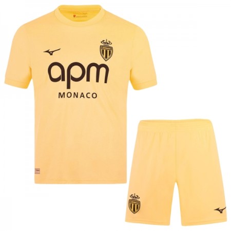AS Monaco Dziecięca Trzeciej Koszulki Piłkarskie 2025-26 Krótki Rękaw (+ Krótkie spodenki)