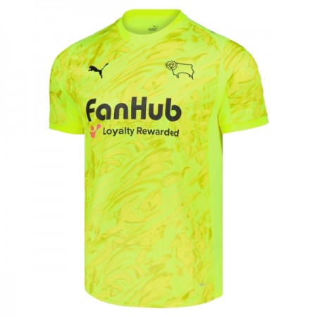Derby County Bramkarskie Koszulki Piłkarskie 2025-26 Żółty Krótki Rękaw Derby County Bramkarskie Koszulki Piłkarskie 2025-26 Żółty Krótki Rękaw
