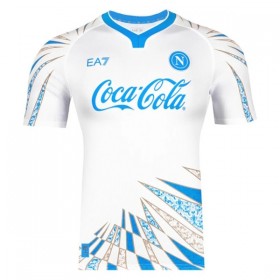 SSC Napoli Pre-Match Koszulki Piłkarskie 2025-26 Biały Krótki Rękaw