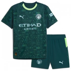 Manchester City Gvardiol 24 EA Sport Dziecięca Czwarty Koszulki Piłkarskie 2025-26 Krótki Rękaw (+ Krótkie spodenki)