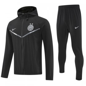 Inter Mediolan 2025-26 Kurtka Treningowa Kapturem Czarny
