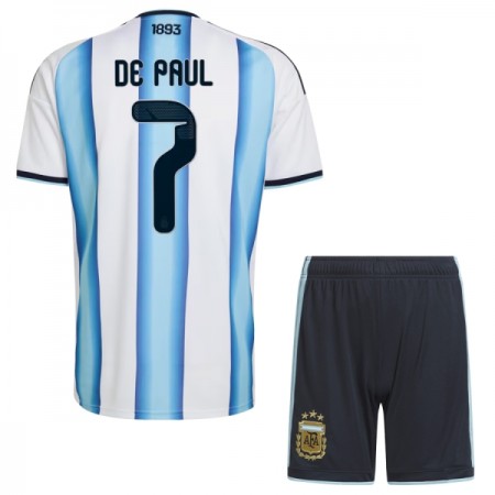 Argentyna De Paul 7 Dziecięca Główna Koszulki Piłkarskie MŚ 2026 Krótki Rękaw (+ Krótkie spodenki) Argentyna De Paul 7 Dziecięca Główna Koszulki Piłkarskie MŚ 2026 Krótki Rękaw (+ Krótkie spodenki)
