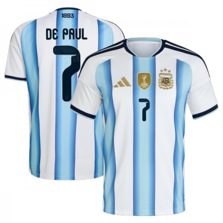 Argentyna De Paul 7 Główna Koszulki Piłkarskie MŚ 2026 Krótki Rękaw Argentyna De Paul 7 Główna Koszulki Piłkarskie MŚ 2026 Krótki Rękaw