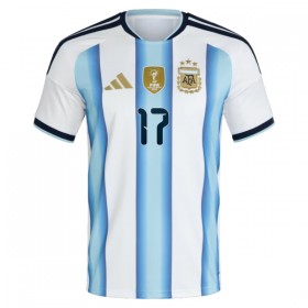 Argentyna Garnacho 17 Dziecięca Główna Koszulki Piłkarskie MŚ 2026 Krótki Rękaw (+ Krótkie spodenki)