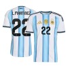 Argentyna Lautaro Martinez 22 Główna Koszulki Piłkarskie MŚ 2026 Krótki Rękaw
