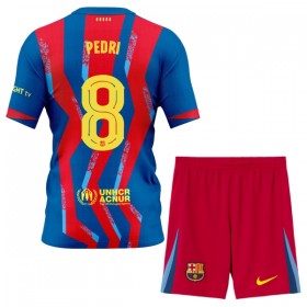 FC Barcelona Pedri 8 Dziecięca Czwarty Koszulki Piłkarskie 2025-26 Krótki Rękaw (+ Krótkie spodenki)
