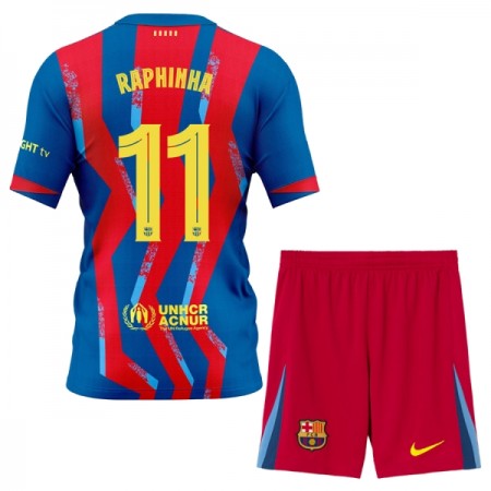 FC Barcelona Raphinha 11 Dziecięca Czwarty Koszulki Piłkarskie 2025-26 Krótki Rękaw (+ Krótkie spodenki) FC Barcelona Raphinha 11 Dziecięca Czwarty Koszulki Piłkarskie 2025-26 Krótki Rękaw (+ Krótkie spodenki)