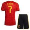 Belgia De Bruyne 7 Dziecięca Główna Koszulki Piłkarskie MŚ 2026 Krótki Rękaw (+ Krótkie spodenki) Belgia De Bruyne 7 Dziecięca Główna Koszulki Piłkarskie MŚ 2026 Krótki Rękaw (+ Krótkie spodenki)