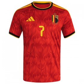 Belgia De Bruyne 7 Dziecięca Główna Koszulki Piłkarskie MŚ 2026 Krótki Rękaw (+ Krótkie spodenki)
