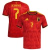 Belgia De Bruyne 7 Główna Koszulki Piłkarskie MŚ 2026 Krótki Rękaw Belgia De Bruyne 7 Główna Koszulki Piłkarskie MŚ 2026 Krótki Rękaw