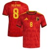 Belgia Tielemans 8 Główna Koszulki Piłkarskie MŚ 2026 Krótki Rękaw Belgia Tielemans 8 Główna Koszulki Piłkarskie MŚ 2026 Krótki Rękaw
