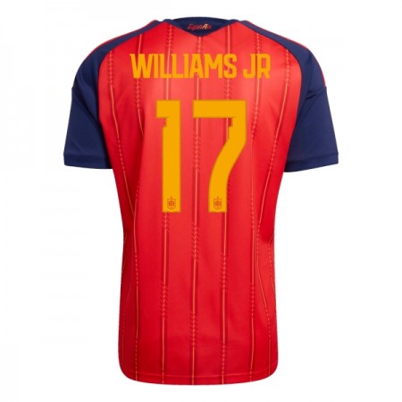 Hiszpania Williams JR 17 Główna Koszulki Piłkarskie MŚ 2026 Krótki Rękaw Hiszpania Williams JR 17 Główna Koszulki Piłkarskie MŚ 2026 Krótki Rękaw