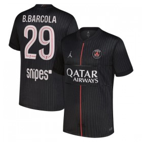Paris Saint-Germain B. Barcola 29 Jordan Czwarty Koszulki Piłkarskie 2025-26 Krótki Rękaw