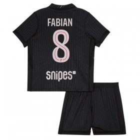Paris Saint-Germain Fabian 8 Jordan Dziecięca Czwarty Koszulki Piłkarskie 2025-26 Krótki Rękaw (+ Krótkie spodenki)