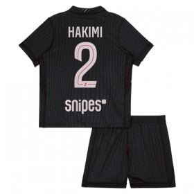 Paris Saint-Germain Hakimi 2 Jordan Dziecięca Czwarty Koszulki Piłkarskie 2025-26 Krótki Rękaw (+ Krótkie spodenki)