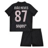 Paris Saint-Germain Joao Neves 87 Jordan Dziecięca Czwarty Koszulki Piłkarskie 2025-26 Krótki Rękaw (+ Krótkie spodenki)