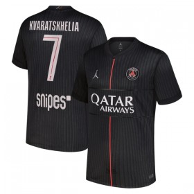 Paris Saint-Germain Kvaratskhelia 7 Jordan Czwarty Koszulki Piłkarskie 2025-26 Krótki Rękaw