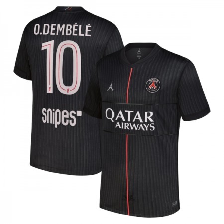 Paris Saint-Germain O. Dembele 10 Jordan Czwarty Koszulki Piłkarskie 2025-26 Krótki Rękaw Paris Saint-Germain O. Dembele 10 Jordan Czwarty Koszulki Piłkarskie 2025-26 Krótki Rękaw
