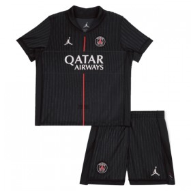 Paris Saint-Germain O. Dembele 10 Jordan Dziecięca Czwarty Koszulki Piłkarskie 2025-26 Krótki Rękaw (+ Krótkie spodenki)