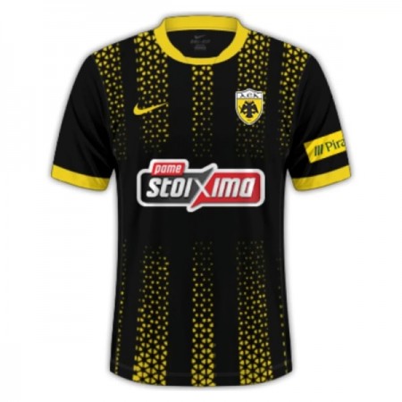 AEK Athens Precz Koszulki Piłkarskie 2025-26 Krótki Rękaw AEK Athens Precz Koszulki Piłkarskie 2025-26 Krótki Rękaw