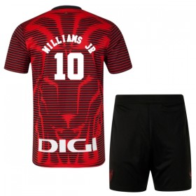 Athletic Bilbao Williams JR 10 Dziecięca Czwarty Koszulki Piłkarskie 2025-26 Krótki Rękaw (+ Krótkie spodenki)
