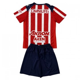 Chivas de Chivas de Guadalajara Dziecięca Główna Koszulki Piłkarskie 2025-26 Krótki Rękaw (+ Krótkie spodenki)