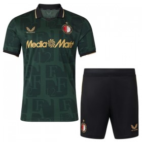 Feyenoord Rotterdam Dziecięca Czwarty Koszulki Piłkarskie 2025-26 Krótki Rękaw (+ Krótkie spodenki)