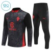 AC Milan Dziecięca 2025-26 Treningowa Ćwiartka-Suwak Czarny AC Milan Dziecięca 2025-26 Treningowa Ćwiartka-Suwak Czarny