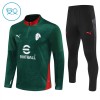 AC Milan Dziecięca 2025-26 Treningowa Ćwiartka-Suwak Zielony AC Milan Dziecięca 2025-26 Treningowa Ćwiartka-Suwak Zielony