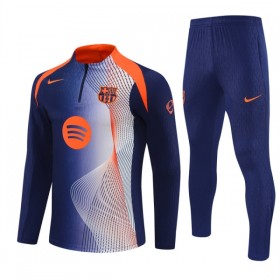 FC Barcelona 2025-26 Treningowa Ćwiartka-Suwak Niebieski