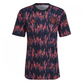 Manchester United Pre-Match Koszulki Piłkarskie 2025-26 Czarny Krótki Rękaw