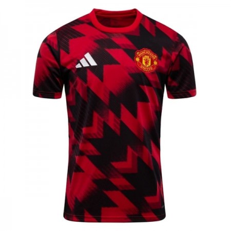 Manchester United Pre-Match Koszulki Piłkarskie 2025-26 Czerwony Krótki Rękaw