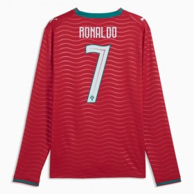 Portugalia Ronaldo 7 Główna Koszulki Piłkarskie MŚ 2026 Długi Rękaw