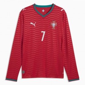 Portugalia Ronaldo 7 Główna Koszulki Piłkarskie MŚ 2026 Długi Rękaw