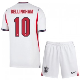 Anglia Bellingham 10 Dziecięca Główna Koszulki Piłkarskie MŚ 2026 Krótki Rękaw (+ Krótkie spodenki)