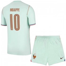 Francja Mbappé 10 Dziecięca Precz Koszulki Piłkarskie MŚ 2026 Krótki Rękaw (+ Krótkie spodenki)