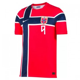Norwegia Haaland 9 Dziecięca Główna Koszulki Piłkarskie MŚ 2026 Krótki Rękaw (+ Krótkie spodenki)