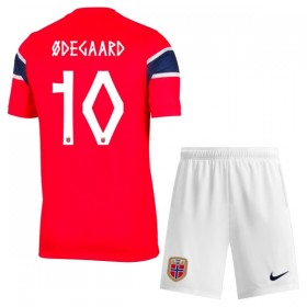 Norwegia Odegaard 10 Dziecięca Główna Koszulki Piłkarskie MŚ 2026 Krótki Rękaw (+ Krótkie spodenki)