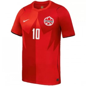 Kanada J. David 10 Główna Koszulki Piłkarskie MŚ 2026 Krótki Rękaw