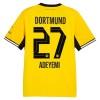 Borussia Dortmund Adeyemi 27 Główna Koszulki Piłkarskie 2026-27 Krótki Rękaw Borussia Dortmund Adeyemi 27 Główna Koszulki Piłkarskie 2026-27 Krótki Rękaw