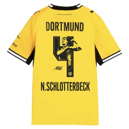 Borussia Dortmund N. Schlotterbeck 4 Główna Koszulki Piłkarskie 2026-27 Krótki Rękaw Borussia Dortmund N. Schlotterbeck 4 Główna Koszulki Piłkarskie 2026-27 Krótki Rękaw