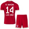 FC Bayern Monachium Luis Diaz 14 Dziecięca Główna Koszulki Piłkarskie 2026-27 Krótki Rękaw (+ Krótkie spodenki)